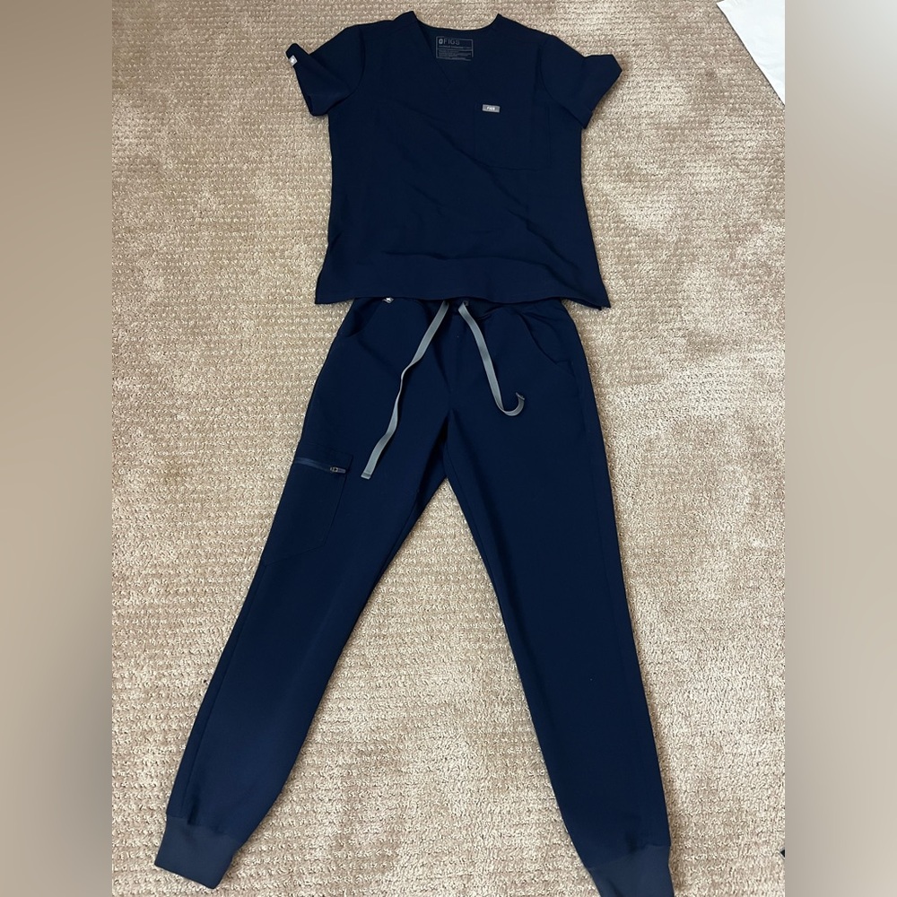 Figs Women’s Navy Scrub Set XXS PETITE